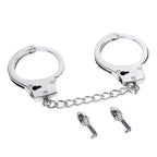 DUTRIEUX Stainless Steel Handcuffs Adjustable Fetish Restraints BDSM Bondage Alloy Lock Hand Ankle Cuffs Set Sex Toys For Couple