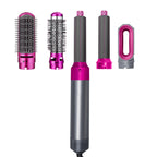 Multi Functional 5-In-1 Hair Dryer Hot Air Comb Curling Iron Dyso Air Bag Hairdresser Styling Tool Straightener Festival Gift