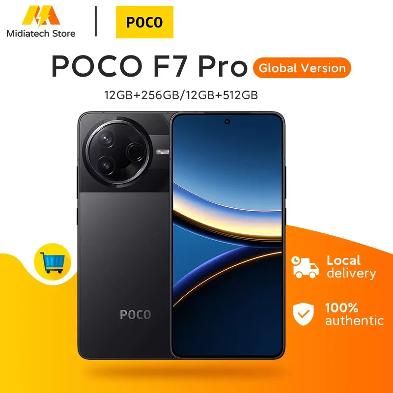 Global Version POCO F7 Pro Snapdragon 8 Gen 3 Smartphone 6.67'' 120Hz Display 50MP Camera 6000mAh Battery 90W IP68 Cellphone Main image