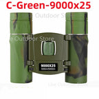 Powerful Long Range Binoculars Monocular Telescope Folding Portable BAK4 FMC Optics Jumelles for Outdoor Camping Hunting Concert
