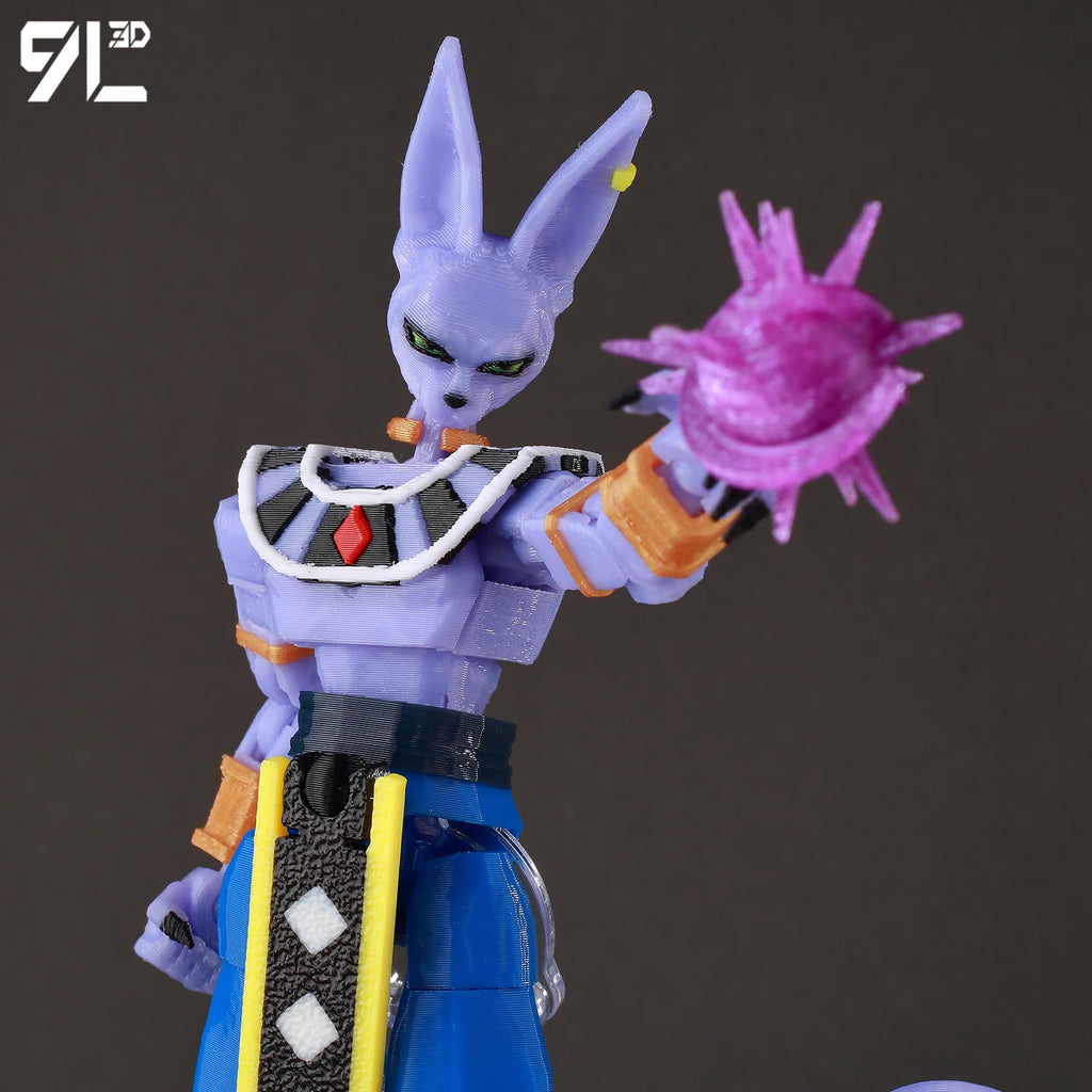 9L3D Printed Dragon Ball Son Goku Vegeta Beerus Frieza Anime Lucky13 Dummy13 Titan13 Action Figures Multi-Jointed Movable Toys