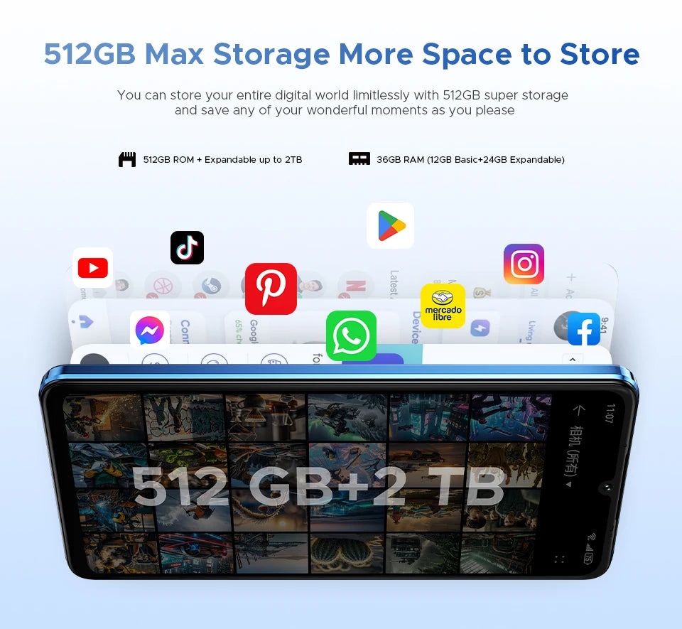 Global Version DOOGEE Note59 Pro+ 5G Smart phone Android 15 6250mAh Battery 6.75'' 120Hz Screen 12GB 512GB AI Camera Cell Phone