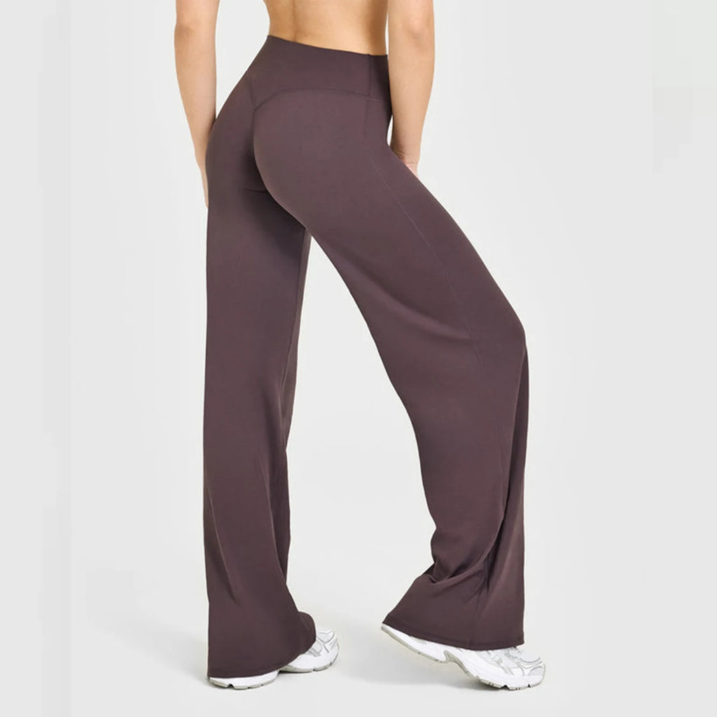Flared Leggings Straight Leg Leggings Woman Wide-leg Pants Yoga Breathable Fitness Clothing Versatile Casual Pants