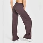 Flared Leggings Straight Leg Leggings Woman Wide-leg Pants Yoga Breathable Fitness Clothing Versatile Casual Pants