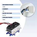 A78E-144W Thermoelectric Peltier Refrigeration Cooler 12V Semiconductor Air Conditioner Cooling System DIY Kit