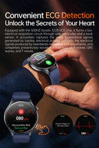 2026 New Smart Watch NFC ECG+PPG Blood oxygen Uric Acid Blood Pressure Sapphire Smartwatch Men For Android iOS Smart watch men