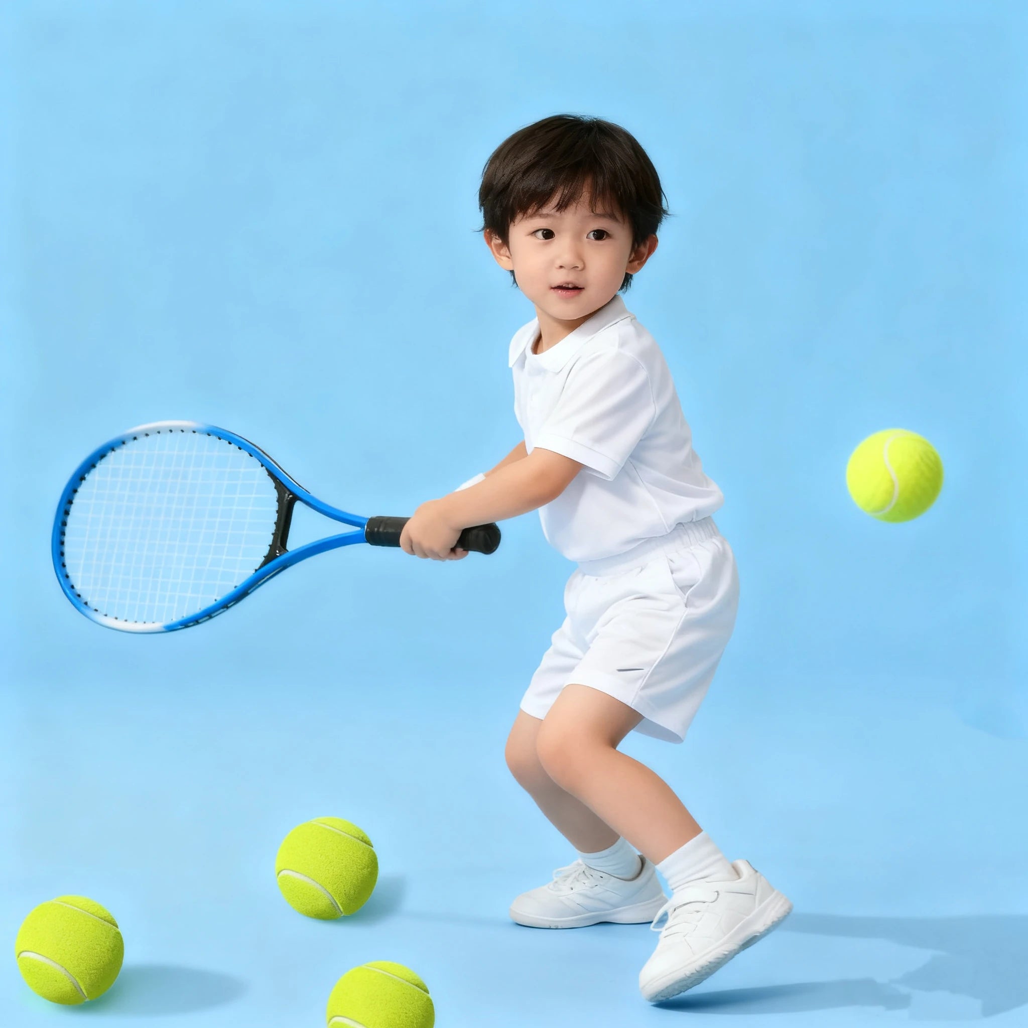 Red Blue Child Tennis Racket Training Professional Tennis Racquet Parent Child Interactive Shockproof Beginner Racquet Unisex Secondary image