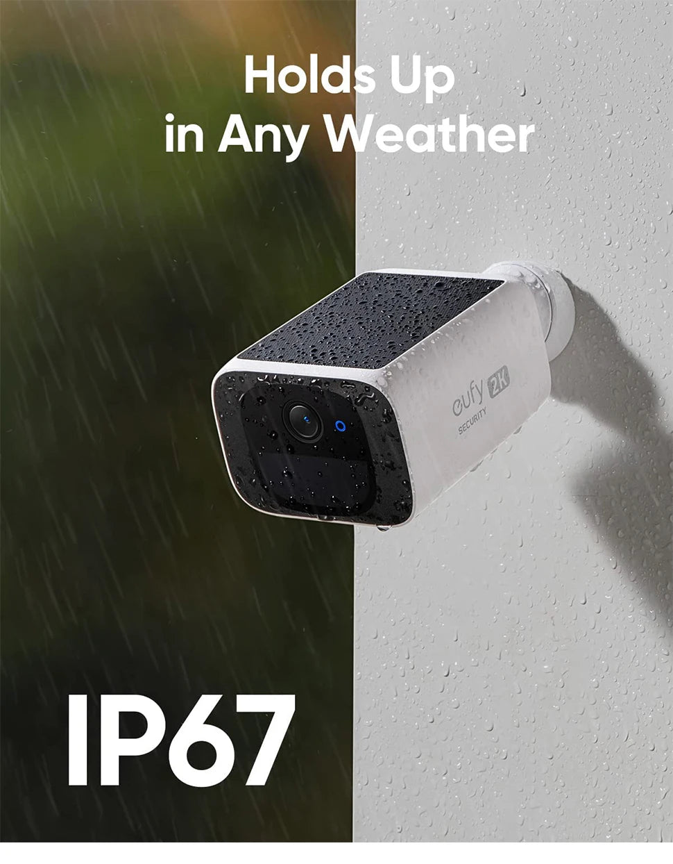 (EU stock)eufy security S220 SoloCam Solar Security Camera Wireless Outdoor Camera Continuous Power 2K Resolution Wireless