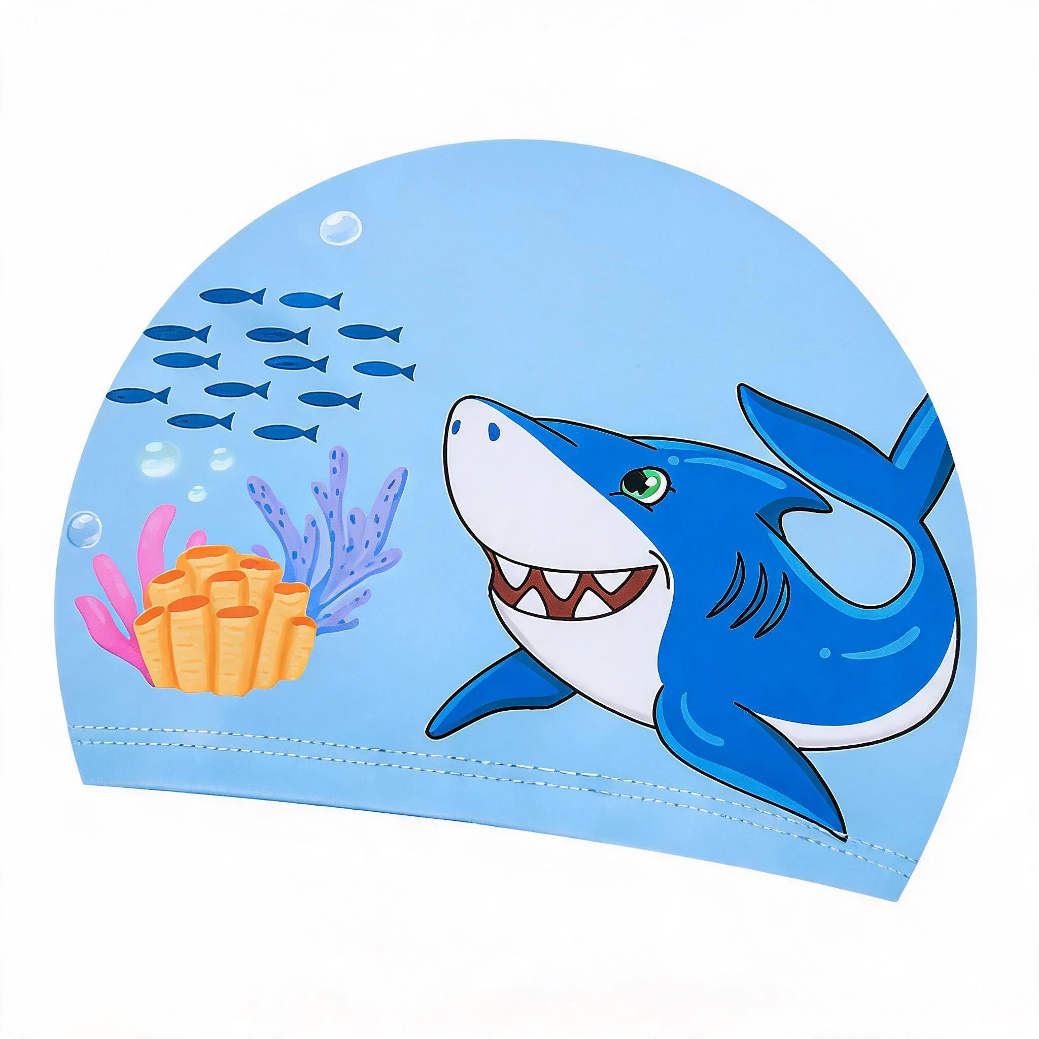 Kids Cartoon Animal Swim Cap 4Pcs/Set Quick Dry Polyester Nylon Elastic Bathing Hats for Boys Girls