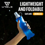 WRELS 250ml 500ml Soft Flask Folding Collapsible Water Bottle TPU BPA Free Outdoor Sport Portable   Water Bag Running Camping
