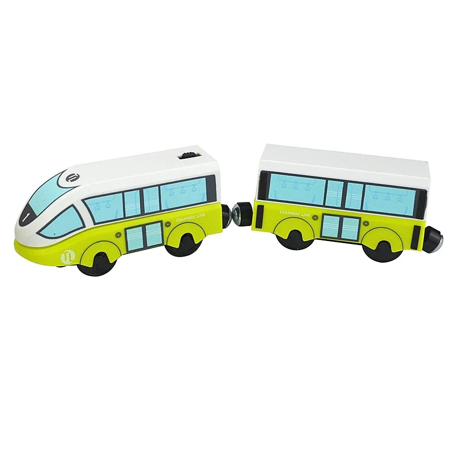 Locomotive Magnetic Car Electric Train Toys Fit All Brand Biro Wooden Diecast Slot Train Track Railway Educational Toys For Kids