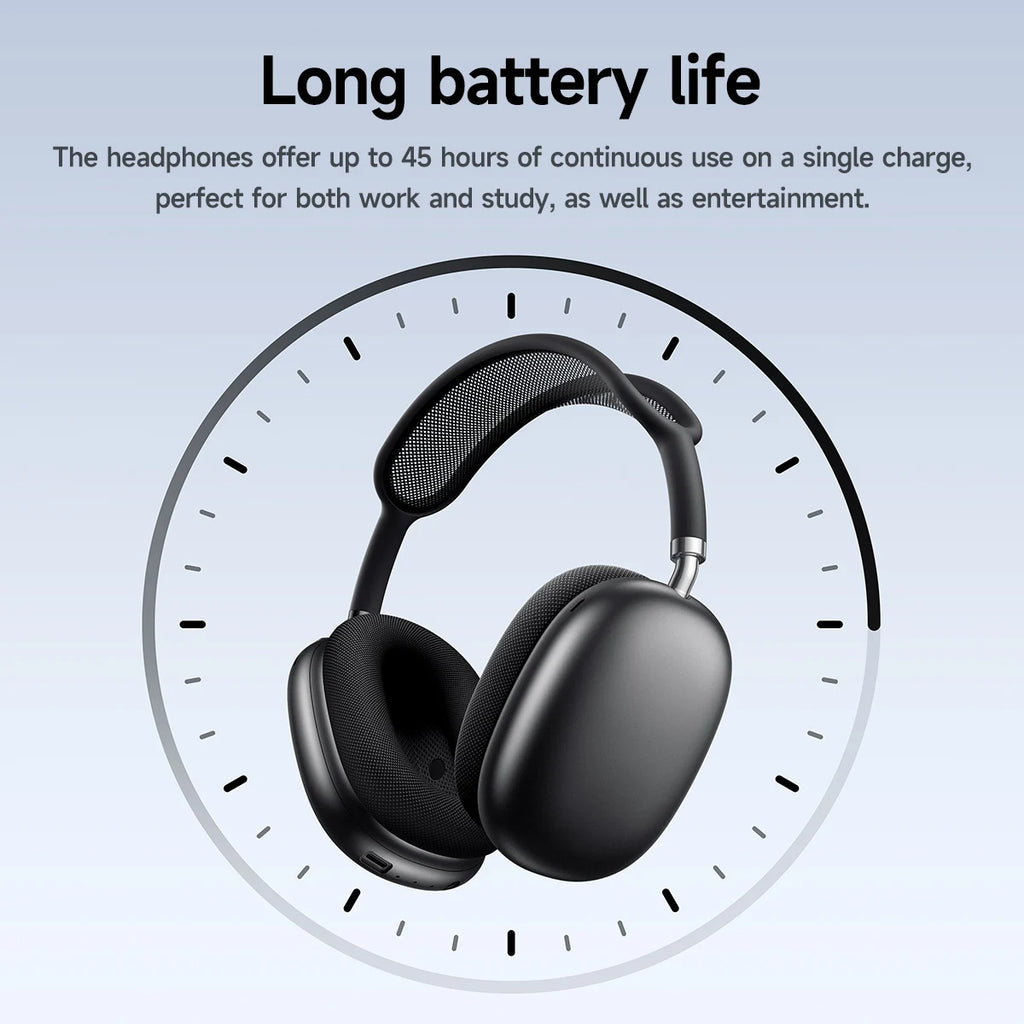 hoco Over the Ear Bluetoothe 5.4 Headphones Sports Wireless Earphone Headsets with Microphone for Phone Call Fabric Eartips