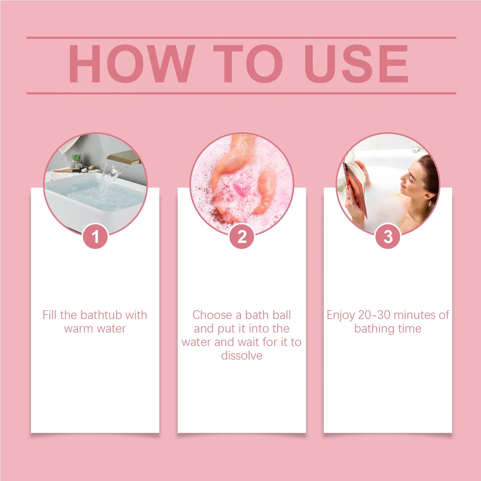 OceAura Bath Bubble Balls Soft Smooth Clean Body Care Moisturizing Skin Elasticity Enhanced Shower Products Gift Sets for Woman