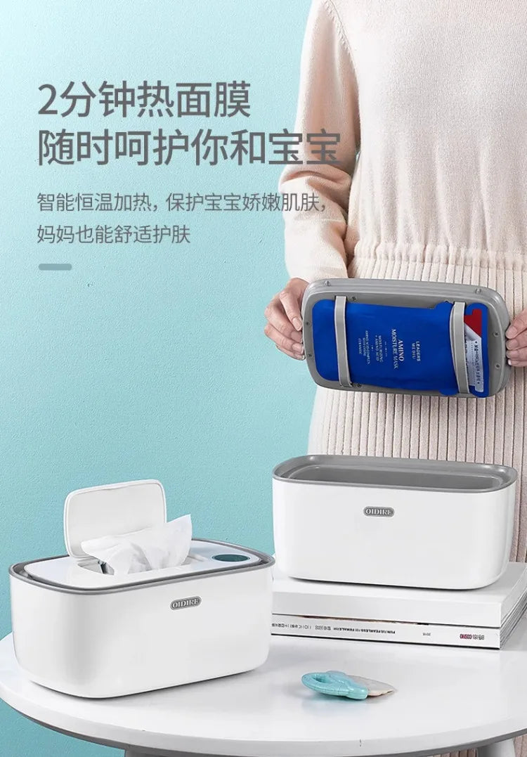 Wet wipes heater insulated baby warm wipes machine portable constant temperature wet tissue box warmer