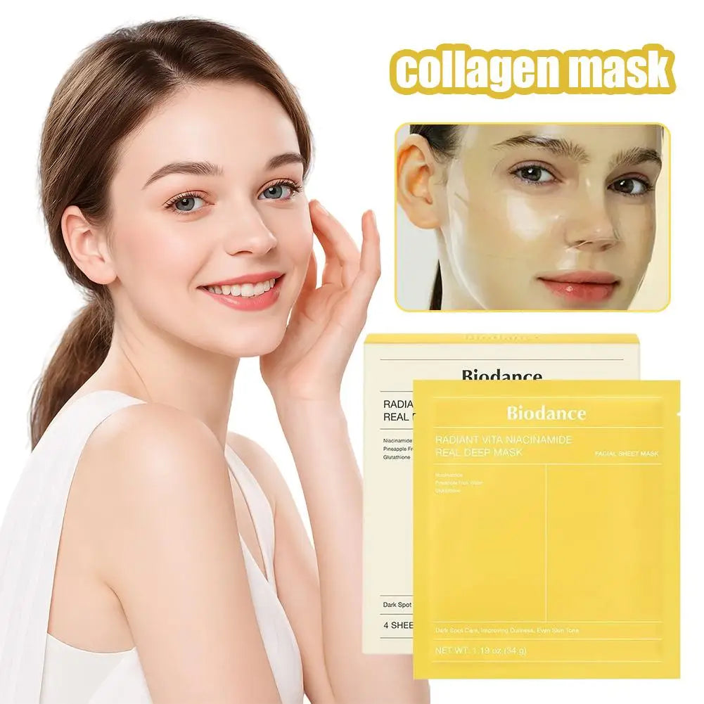 Biodance Collagen Face Mask Shrink Pores Deep Hydrating Moisturizing Skin Care Mask Refreshing Brightening Tightens Facial Mask