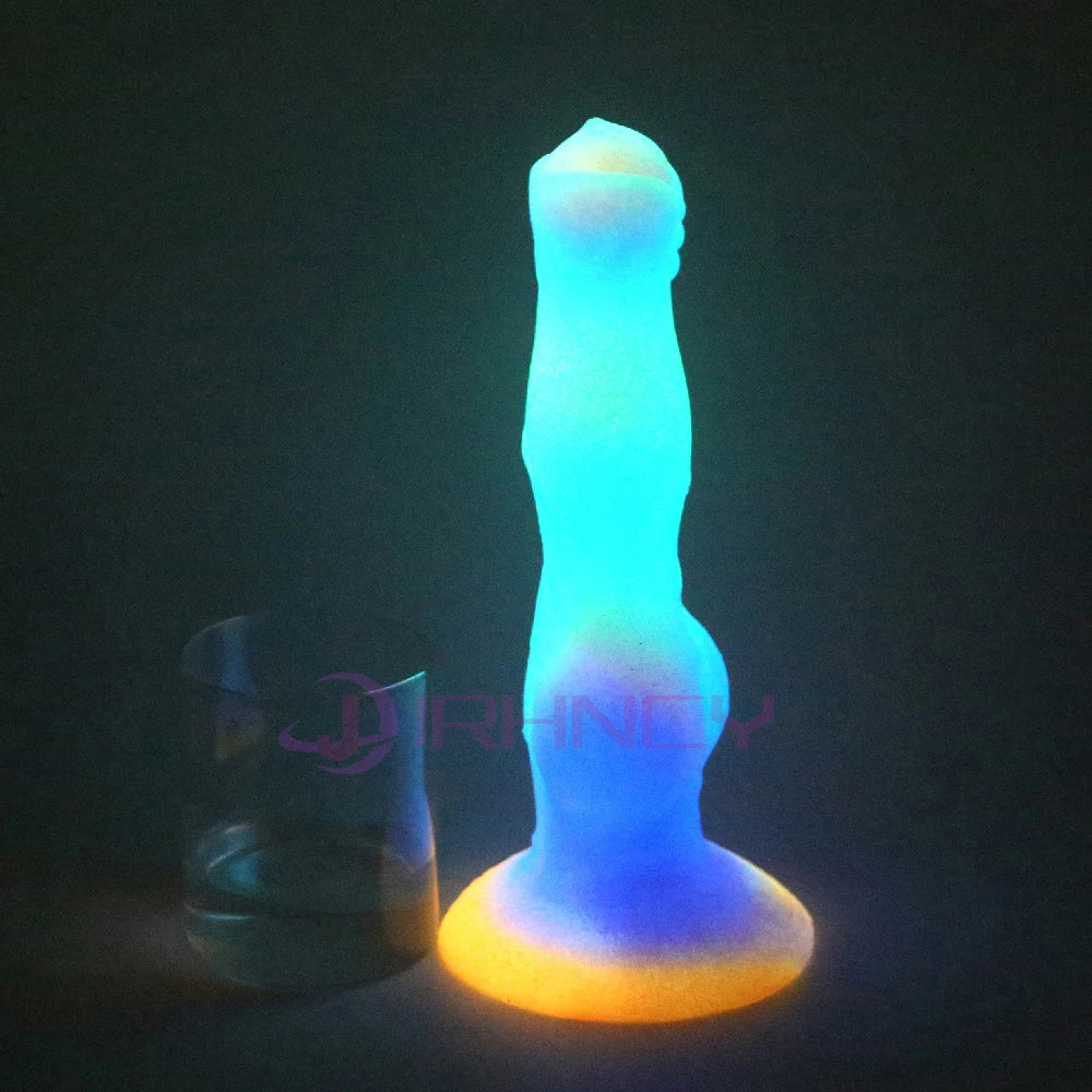 Luminous Animals Dildos Horse Realistic Dog Dildo For Women Horse Penis Monster Dragon Anal Dildos Beautiful Women Men Sex Toys