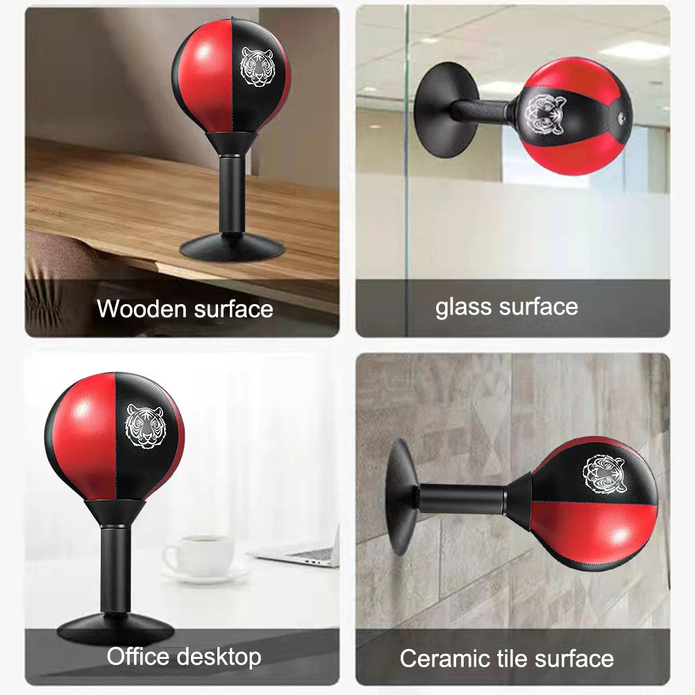 Desktop Punching Ball With Suction Cup Tabletop Boxing Punching Bag Tress Buster Desk Boxing Punch Ball Stress Release
