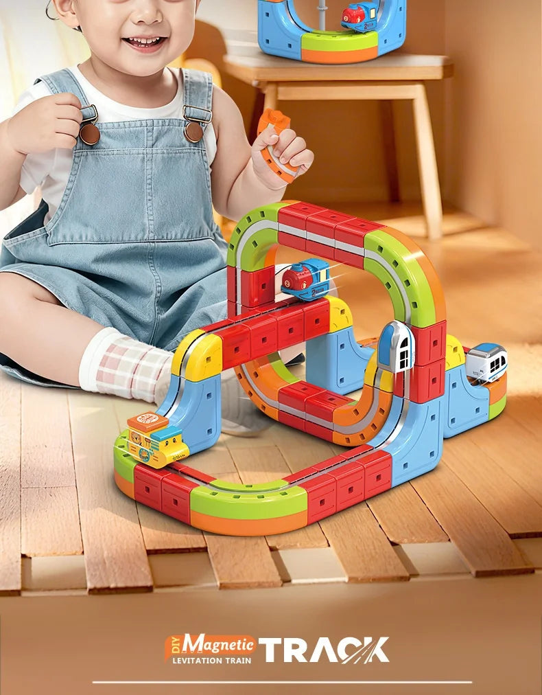 Magnetic Bullet Train Set For Kids With Electric Locomotive Diy Track Building Blocks Stem Educational Construction Toy Birthday