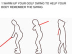 Kaiersn Indoor Solf Golf Multi-functional Swing Aid Power Stick Swing Trainer Soft Baton Training Power Whip Foam Swing Stick