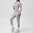 3pcs Sportswear Yoga Set Gym Sports Bra Zipper Jacket Leggings Clothes Sportswear Yoga Suits For Women Fitness Set Tracksuit