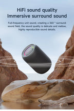 ZEALOT-S32PRO Portable Bluetooth 5.2 Speaker Outdoor Waterproof Wireless TWS Mini Column Box Speaker Outdoor TF Card Boom Box