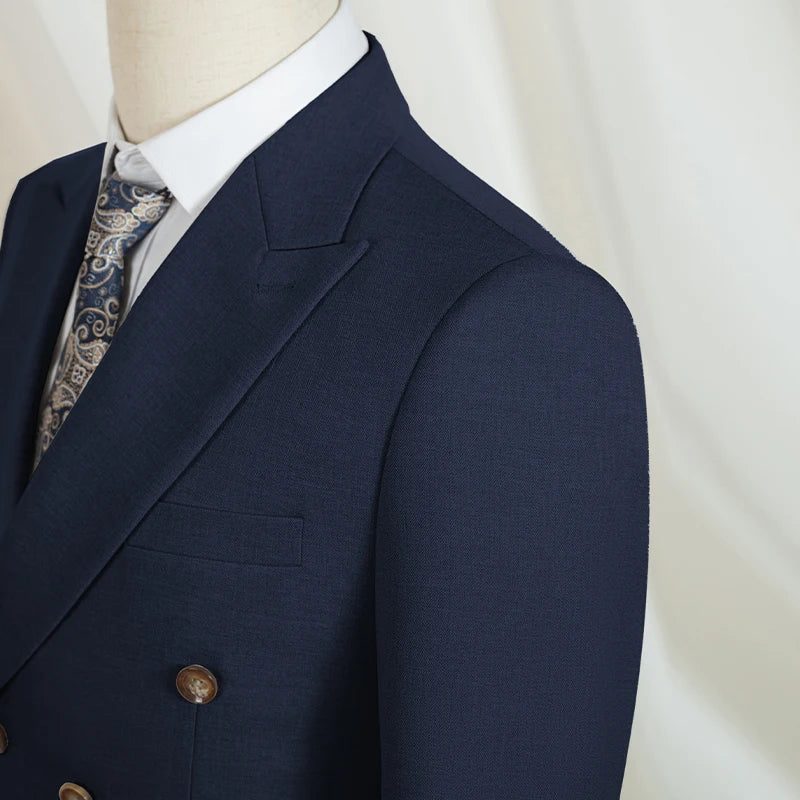 ST Cassy dark blue Elegant Man Suit 2 Pcs Set Modern Wedding Party Suits for Men Stylish Business office suit Secondary image