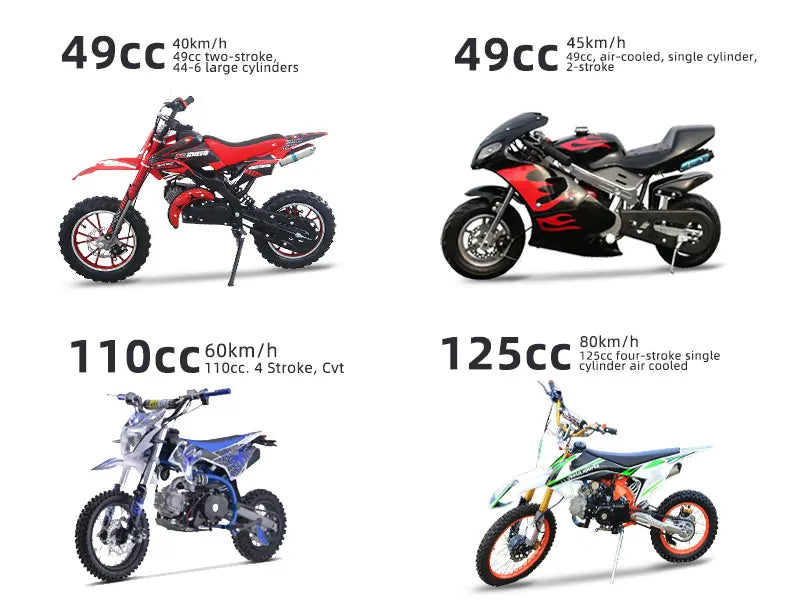 49cc Motorcycles Cross Motorcycle Mini Kids Dirt Bike Mini Motor with Ce Dirt BikeSingle-cylinder, Air-cooled