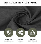 260x140cm Camping Hammock Double Size Parachute with Mosquito Net Rain Fly Tarp Lightweight for Hiking Travel