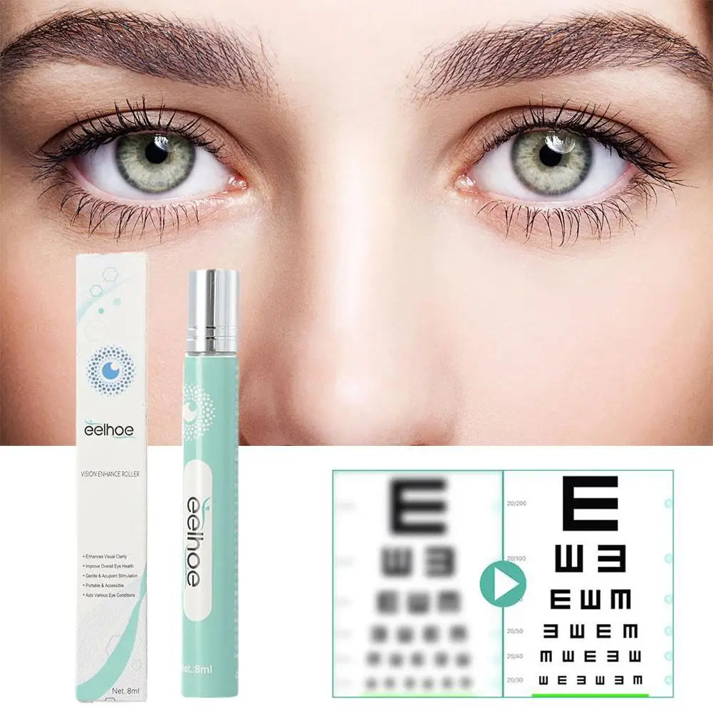 High-end 8ml Quickly Restore Vision Enhance Roller Promotes Clearer Eyesight Mild Relax Massage Fatigue Relief For Eye Care