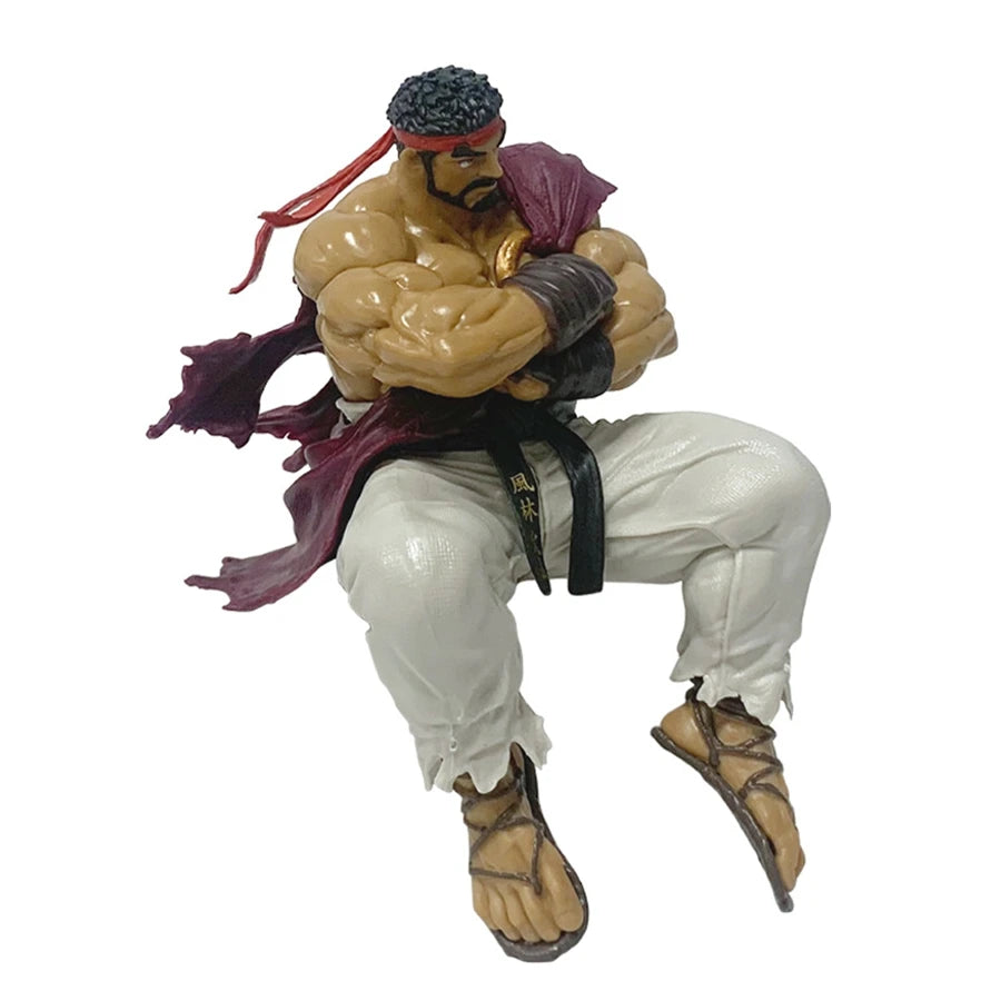 14cm Street Fighter 6 Anime Game Figure Ryu Action Figure Noodle Stopper Ryu Figurine Room Decorations PVC Collection Model Toys
