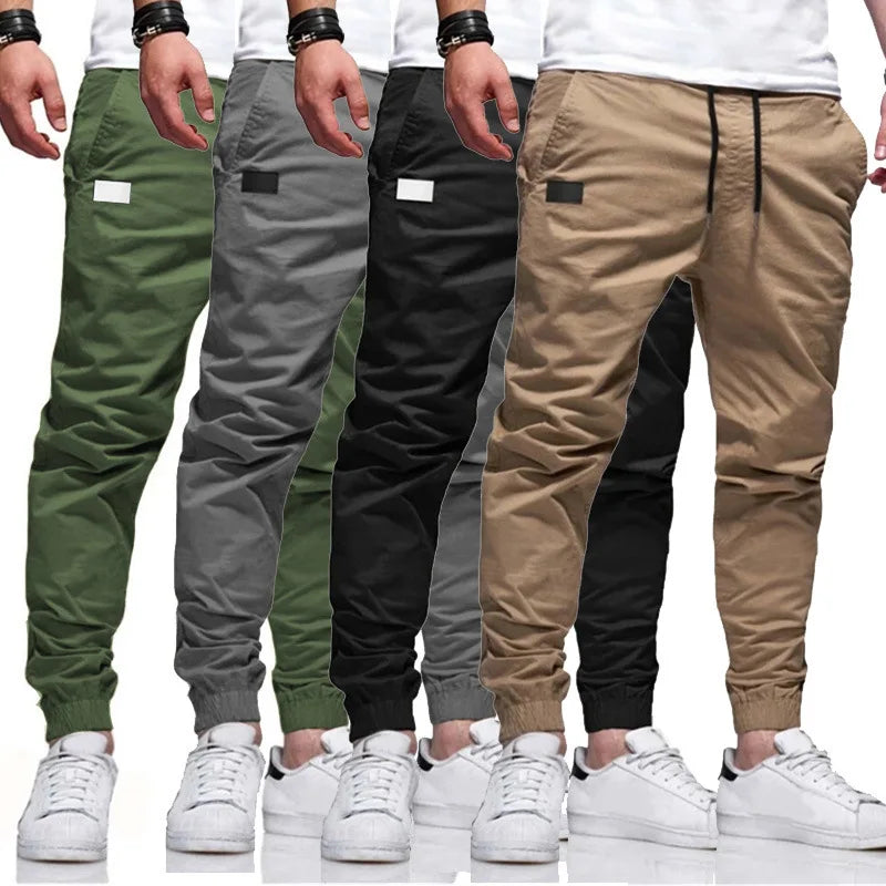 New Men's Casual Sports Pants Sweatpants Male Jogger Cargo Harem Pencil Pants Trousers Multi-pocket Sweatwear Main image