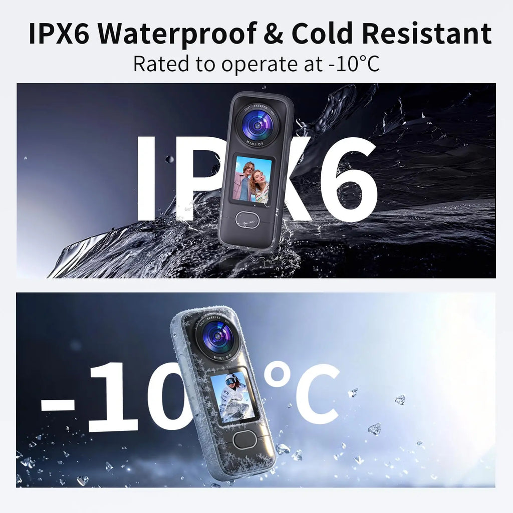 4K Action Camera WiFi IPX6 Waterproof 3.5H Battery Fast Charge Ultra HD Photo 1.4" Touch Screen Vlog  Helmet Cam 12 Accessories.