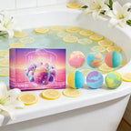 OceAura Bath Bubble Balls Soft Smooth Clean Body Care Moisturizing Skin Elasticity Enhanced Shower Products Gift Sets for Woman