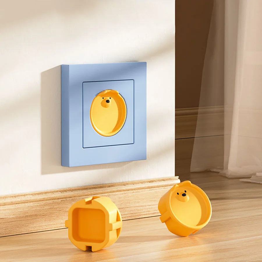 European Standard Socket Protective Cover Silicone Dustproof Protective Cover Against Electric Shock Baby Safety Protection
