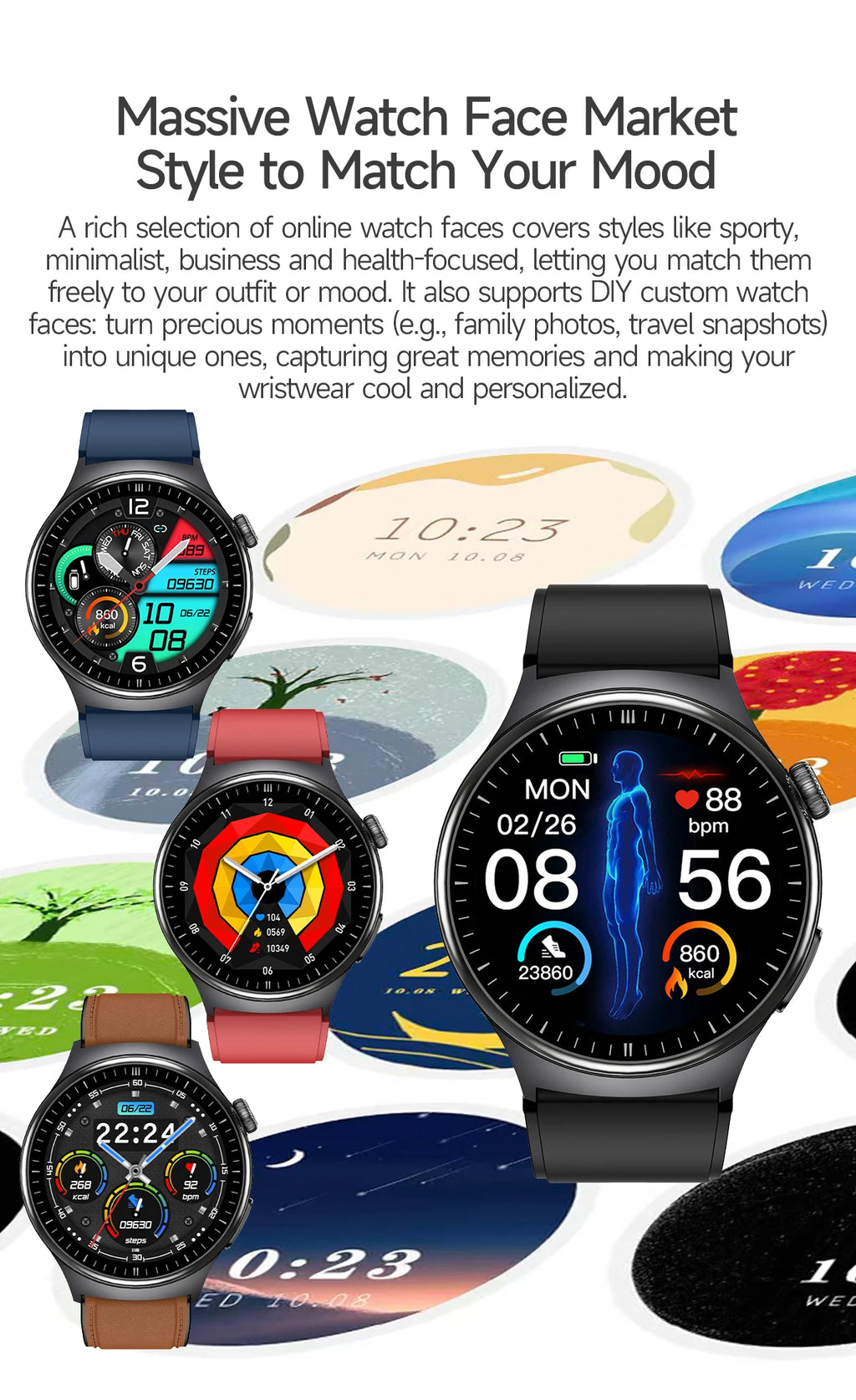 2026 New Accurate Body Health analysis Smart Watch Men ECG Blood lipids Uric acid Blood Pressure Body Fat Voice Call Smartwatch