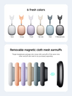 hoco Over the Ear Bluetoothe 5.4 Headphones Sports Wireless Earphone Headsets with Microphone for Phone Call Fabric Eartips