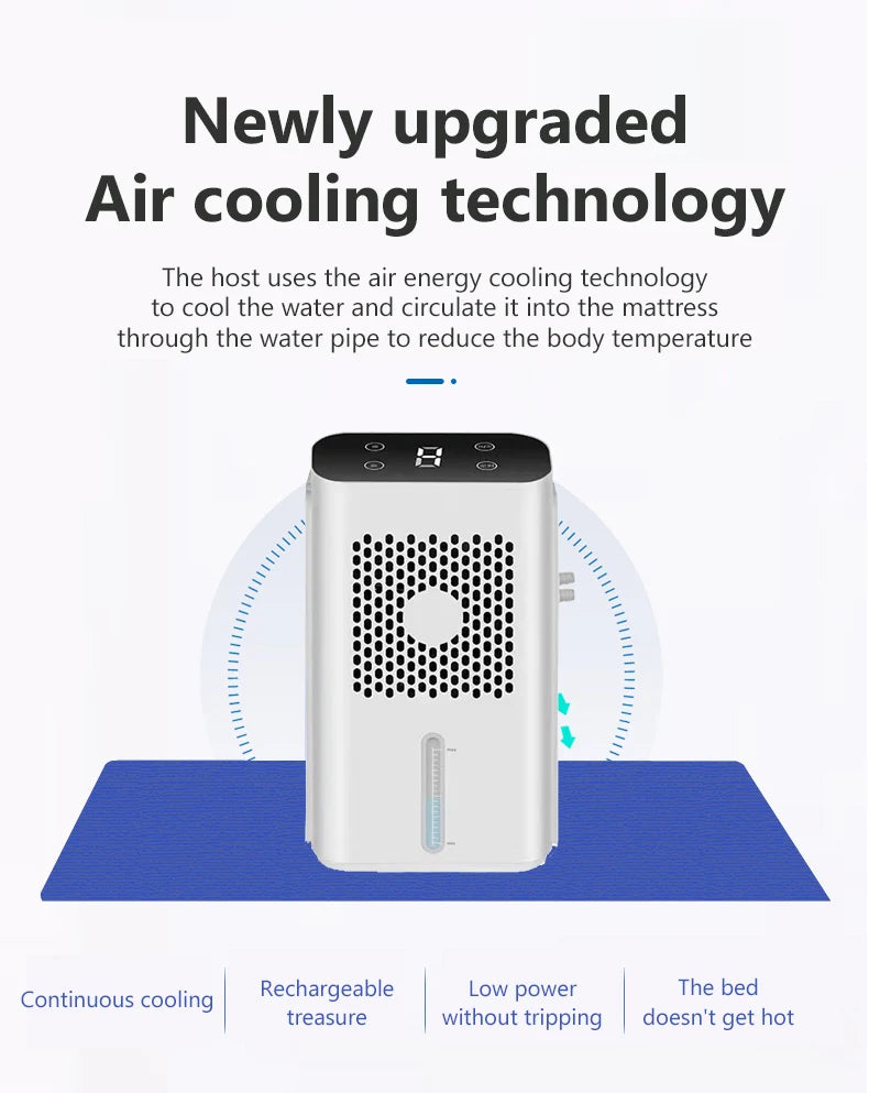 Water Circulation Refrigeration Mattress Water-cooled Air-conditioned Pad Cooling down Fan Relieve Heat Bed Sofa Cushion Cooler