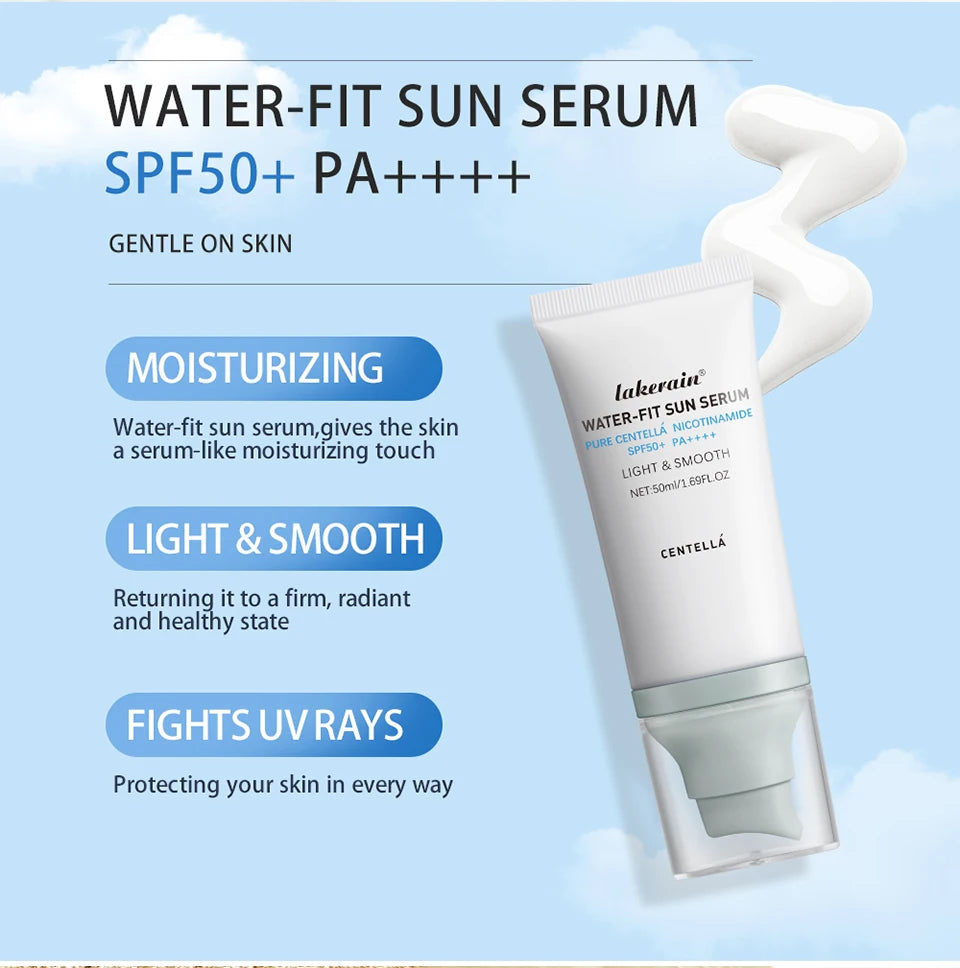 50ml Sunscreen Cream Moisturizing Soften Skin Lighweight Non-sticky Natural Radiance High Sun Protection Facial Skincare