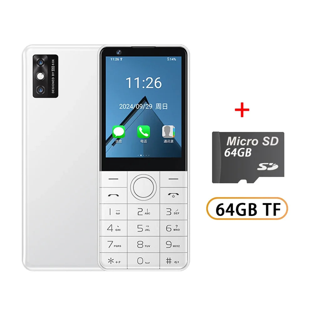 DOOV R77 Pro 4G Smart Touch Screen 2.8“ 3GB+32GB Android 5MP Camera Whatsapp Russian Multilingual Keyboard Smart Button Phone