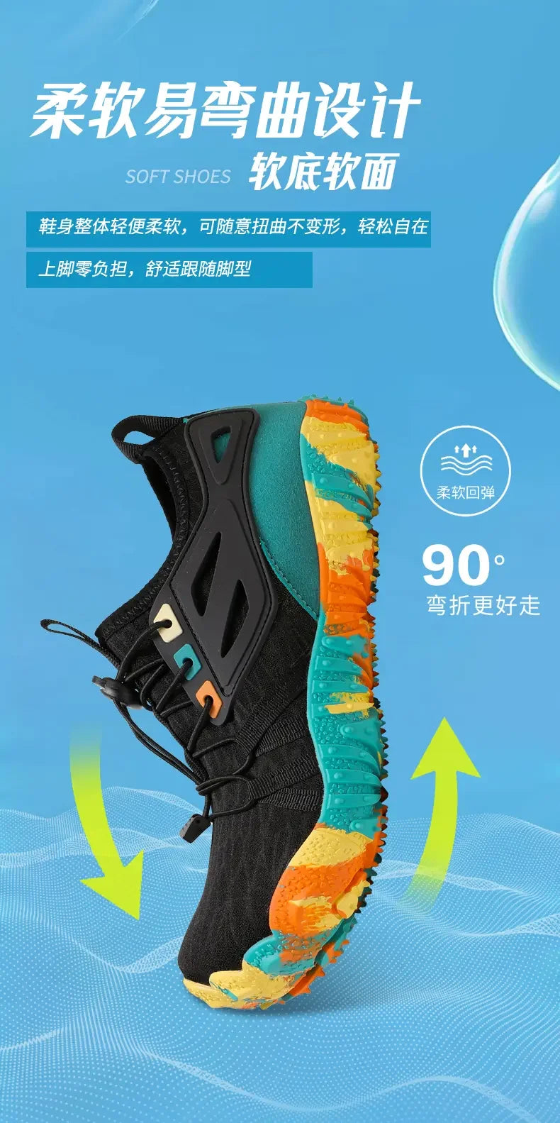 Men's Summer Water Wading Hiking Shoes 2025 Outdoor Women's Sports Shoes Breathable Fast Drying Anti Slip Hiking Beach Barefoot