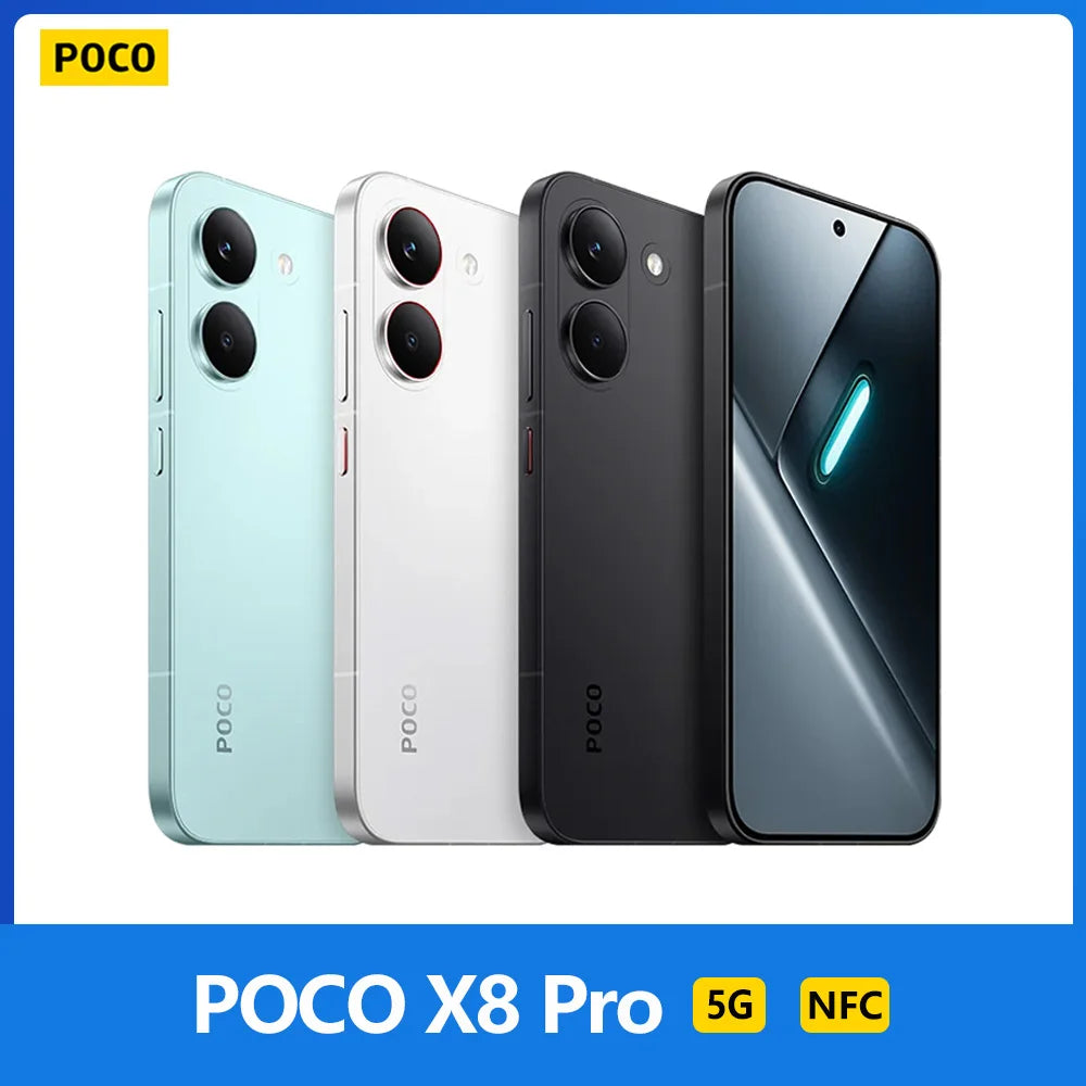 POCO X8 Pro 5G,NFC,Dimensity 8500-Ultra,6.59 inches,120 Hz,50 MP camera, 6500 mAh, IP68 resistance to dust and water Main image