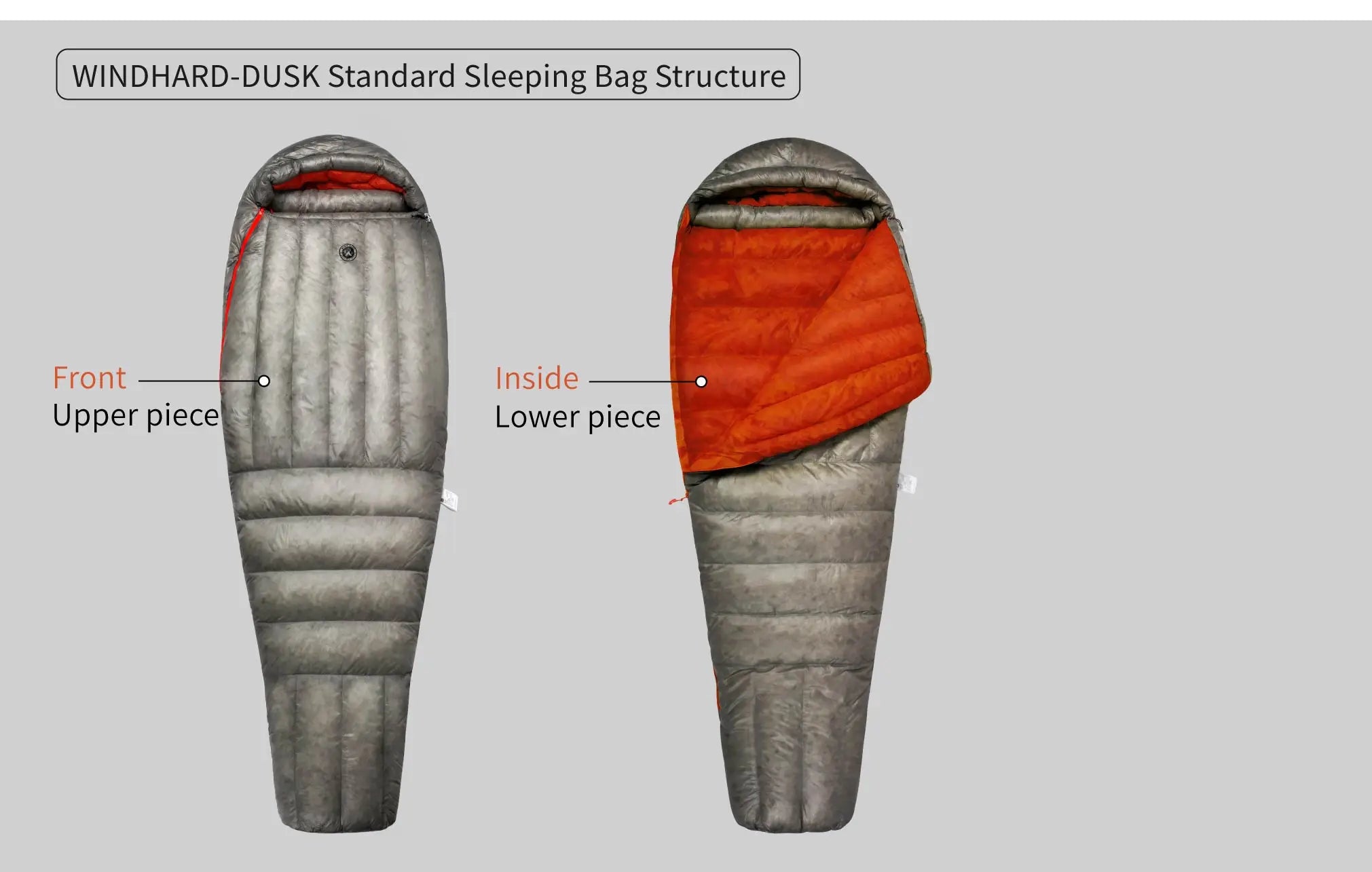 AEGISMAX Wind Hard Dusk Upgrade 7D Nylon DWR 800FP Ultra Dry Down Pro Ultralight Sleeping Bag Camping and Hiking for Men & Women