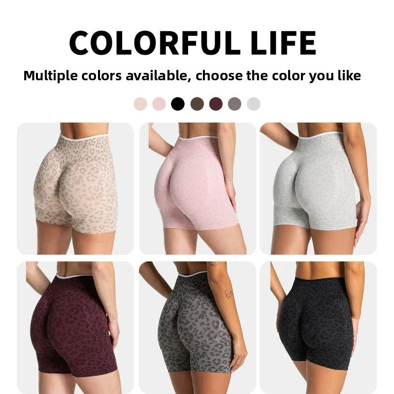 Quick drying seamless yoga shorts for women, high waisted, hip lifting, abdominal tightening, running and fitness pants