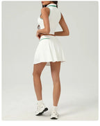 Tennis Skirt Sets Sports Fitness Golf Badminton Running Leisure Sports Short Skirts Workout Clothing Gym Yoga Suits for Women