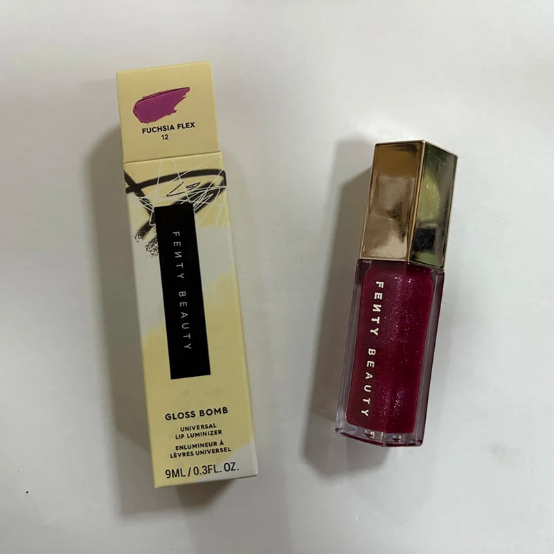 Fenty Beauty Gloss Lip Glaze Multi-color Moisten Shine Glitter Lip Plumper Makeup Beginner Liquid Lipstick Makeup Cosmetics