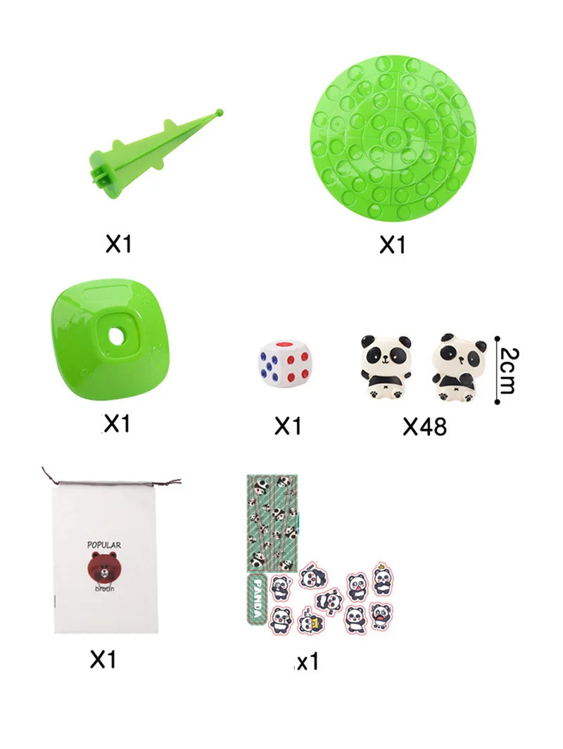 Children's Balance Panda Balance Tree Folding Happy Intelligence Early Education Decompression Game Table Battle Games