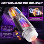 7 Thrusting & Vibrating Stimulation Modes Male Masturbator Cup Mens Realistic 3D Sleeve for Male Masturbation Penis Training 18+