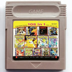 GBC Game Combo Pokémon Series 61in1 108in1 Game Video Game Cartridge Card, English Version for GBC/GBA/SP/GBM