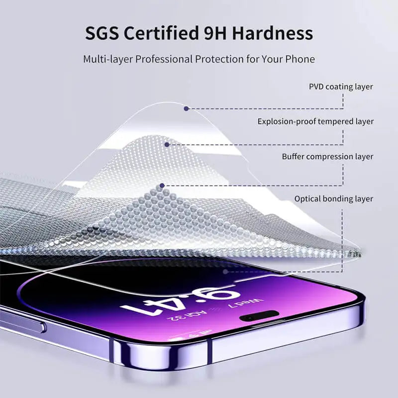 Tempered Glass for iPhone 14 Pro 15 16 17 13 12 11 pro max screen protector for iphone 15 pro mica for iphone 13 14 pro glass Secondary image