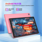 BAKEN 10-inch Android 14 Tablet, Quad-core Processor, 32GB Storage, Wi-Fi 6, Bluetooth, USB-C Port, Google Play Store (GMS)